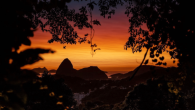 Photo de Un volcan à l’autre bout du monde colore les crépuscules du Brésil