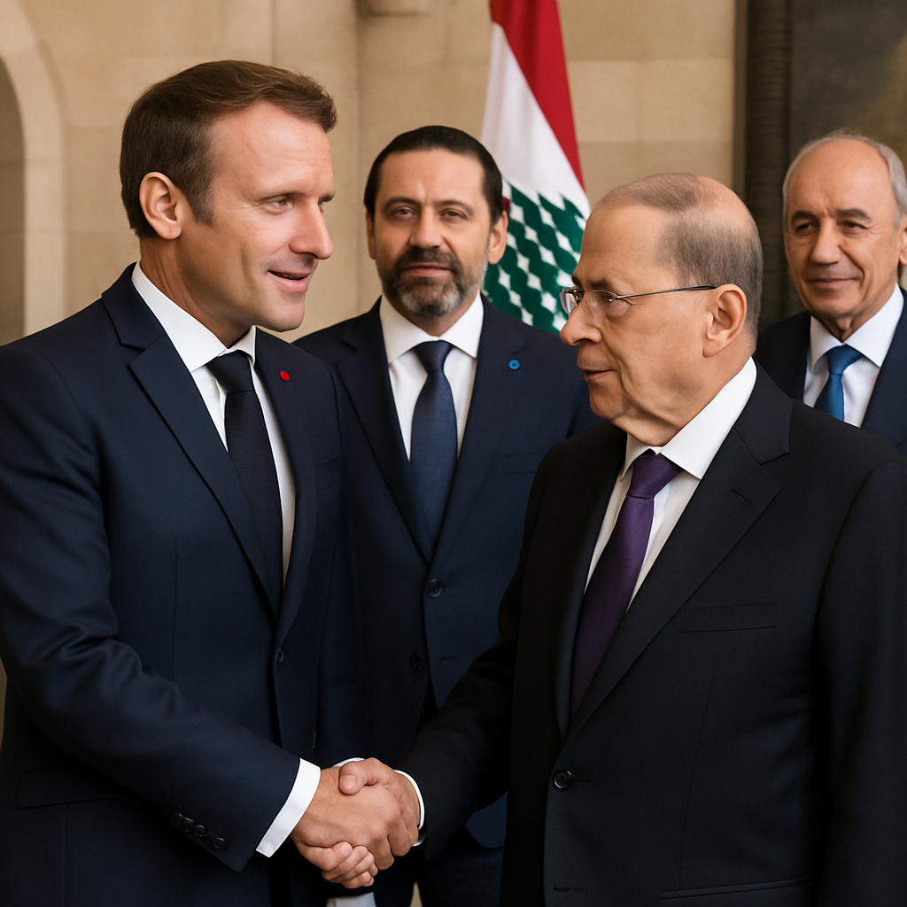 le président emmanuel macron arrive à beyrouth pour soutenir la nouvelle équipe dirigeante libanaise et renforcer les relations bilatérales.